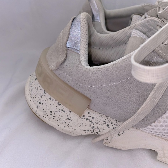 SOREL kinetic lite lace sneakers in cream and white womens size 9 - Picture 11 of 16